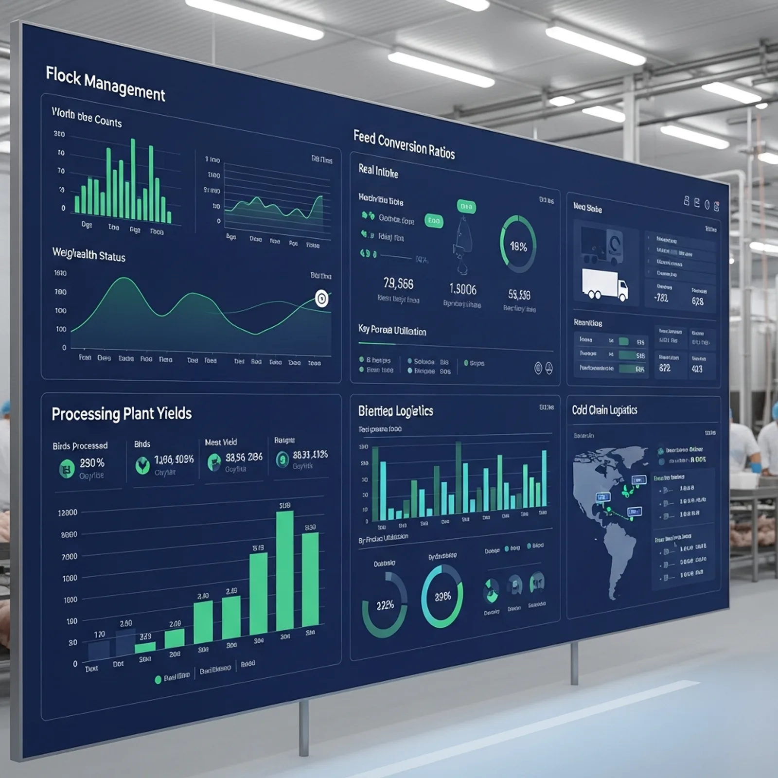 Best Poultry ERP Software Dashboard and Analytics